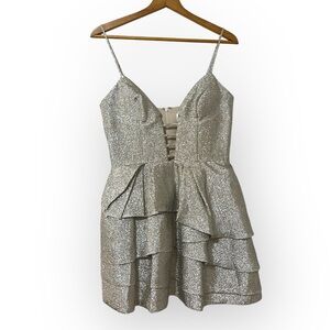 Katie May Elise Dress in Champagne & Almond Medium